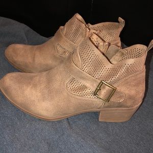 Light tan booties